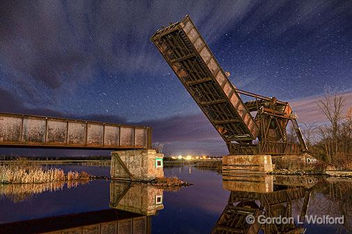 Scherzer Rolling Lift Bridge_22587.jpg - A type of Bascule Bridge photographed along the Rideau Canal Waterway at Smiths Falls, Ontario, Canada.